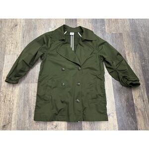 Cabi Olive Green Double-Breasted Jacket